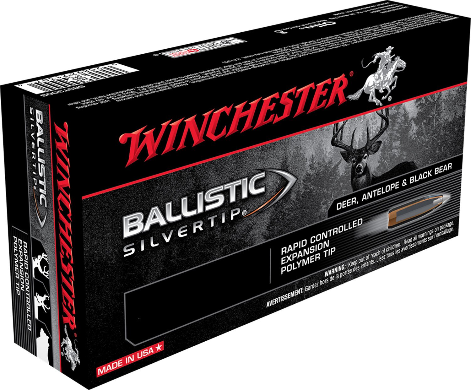 Winchester Ballistic Silver Tip 7mm Remington Magnum 150 Grain Rifle Ammunition 20 Rounds