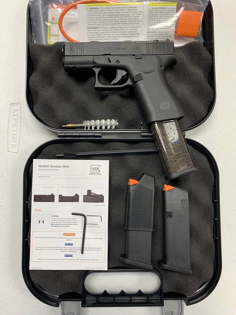Glock 43x G43x Gen 5 Mos 19 Round Magazine For Sale New