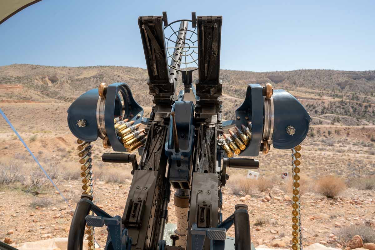 Twin .50 caliber Browning M2s