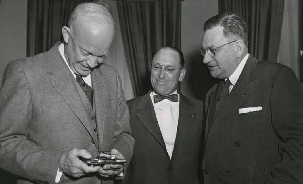 President Dwight Eisenhower with a Chief 39