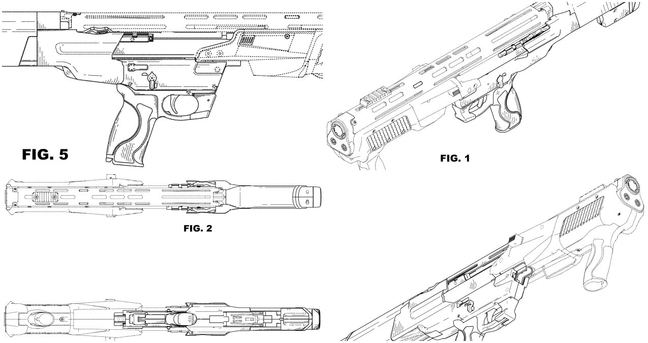 M&P 12 bullpup pump-action tactical 12 gauge.