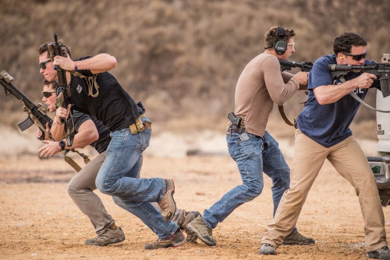 Marine Raiders conducting vehicle and weapons training GLOCKS mk 18 ar