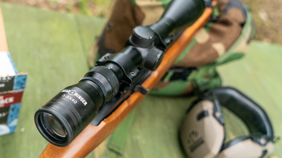 Dead Ringer scope on a 10/22 rifle