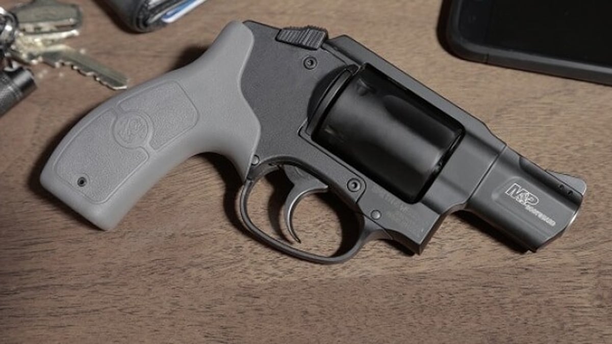 Smith & Wesson Bodyguard revolver on a table