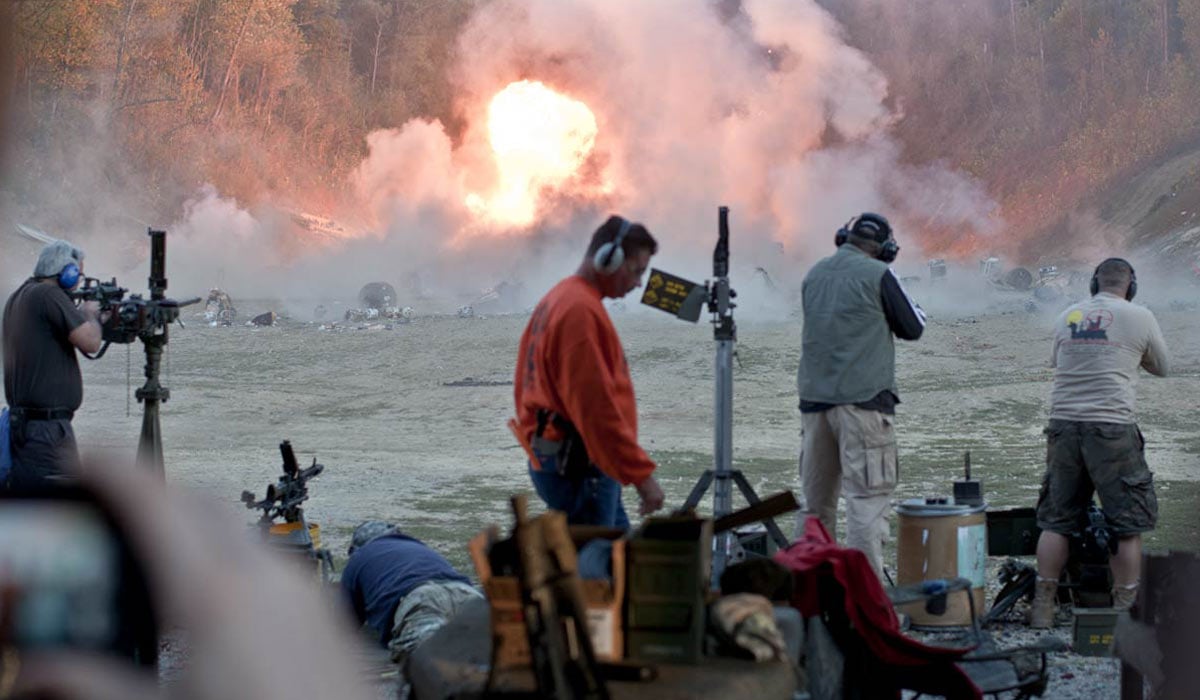 Knob Creek range machine gun shoot night shoot