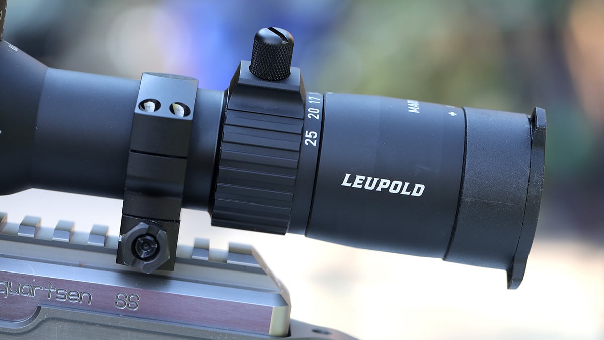 Leupold Mark 5HD 5-25x scope on a rifle
