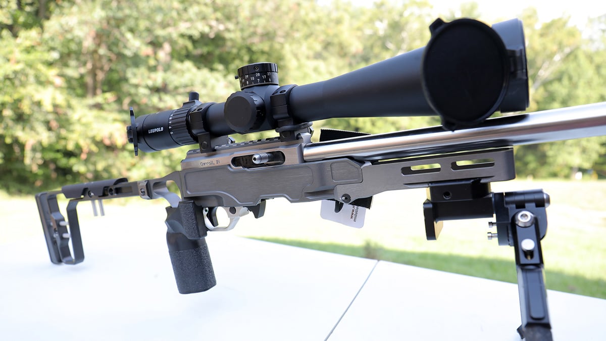 Leupold Mark 5HD 5-25x scope on a rifle