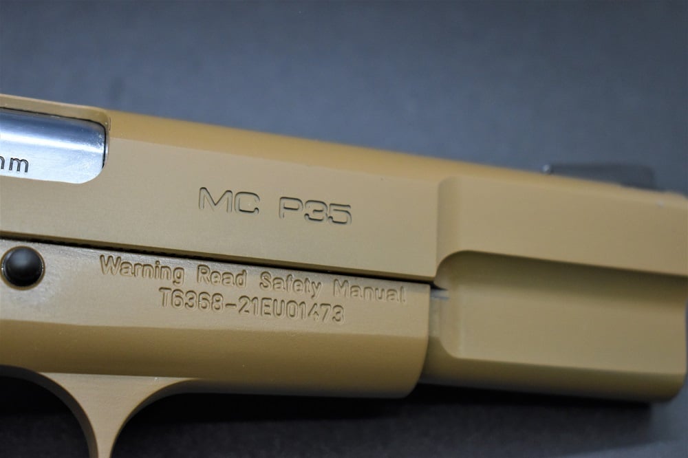 EAA Girsan MC P35 9mm pistol in FDE