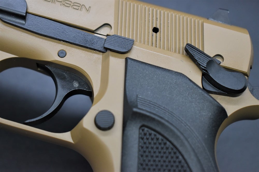 EAA Girsan MC P35 9mm pistol in FDE