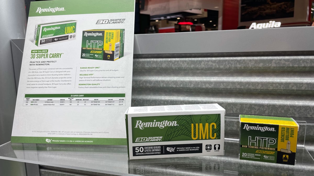 UMC and HTP Remington .30 Super Carry ammo