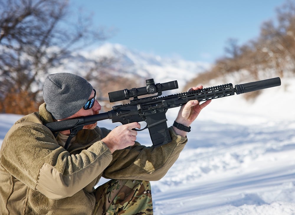 Daniel Defense DD5 .308 SBR in the snow