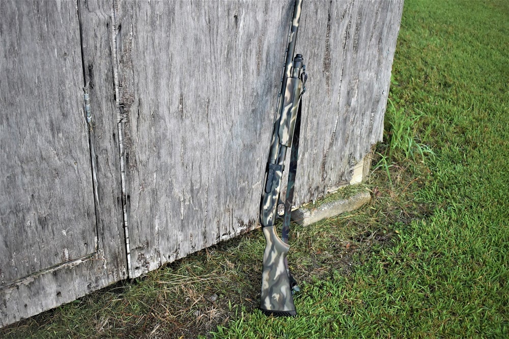 Mossberg 835 UM 12 gauge 3.5 inch chamber shotgun in OFM woodland camo