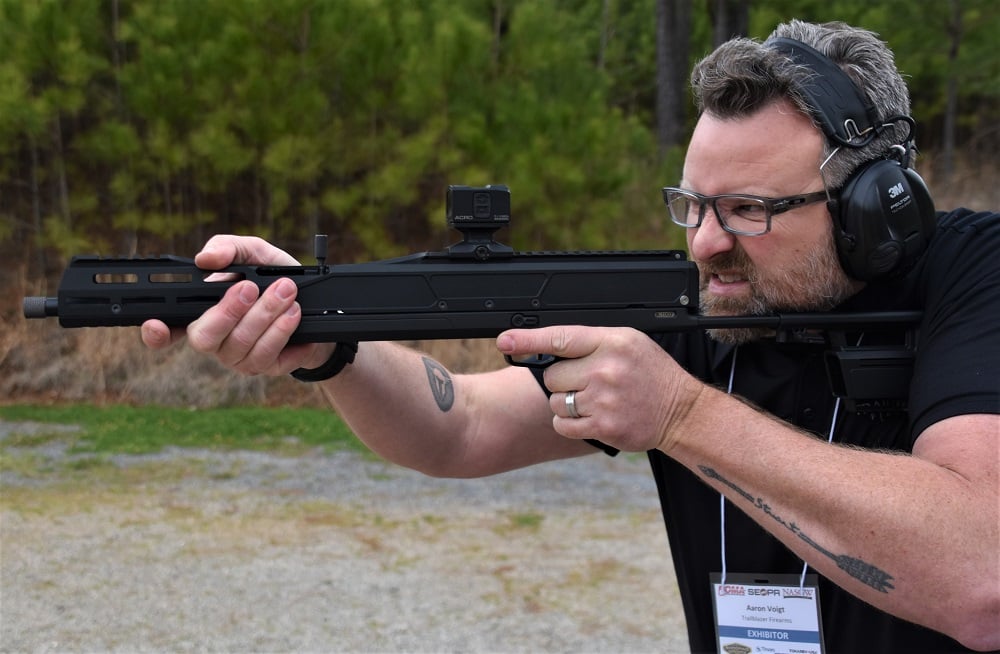 Trailblazer pivot at the Shooting Sports Showcase