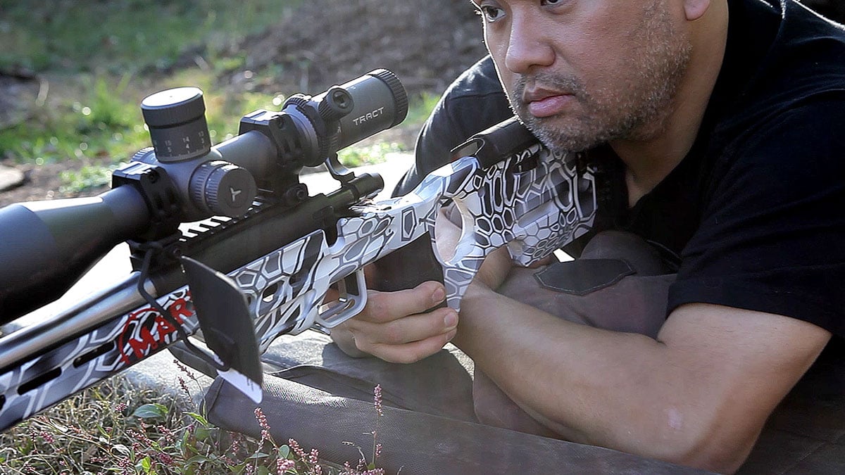 A shooter uses a shooting card while shooting