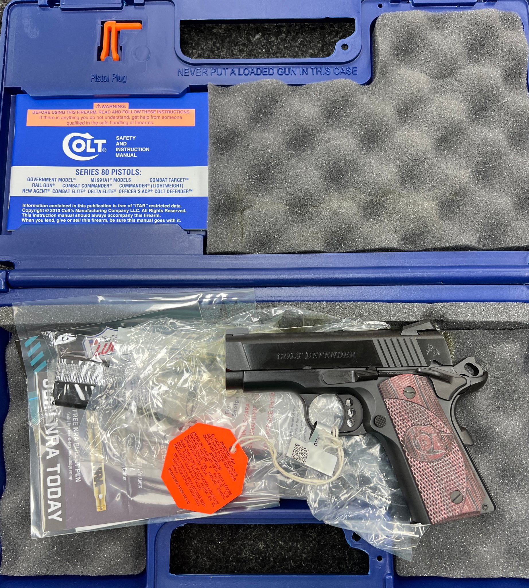 Colt 1911 Lightweight Defender 9mm Trijicon Night Dot