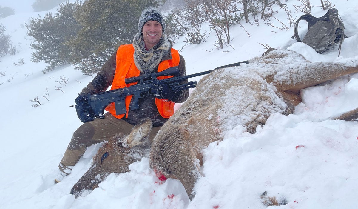 Elk shot with .338 Lapua Magnum bullet