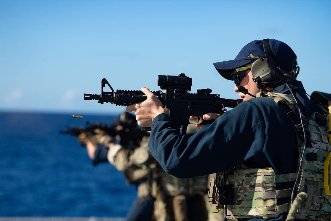 USS Mobile MK18 carbine March 2023 DOD image