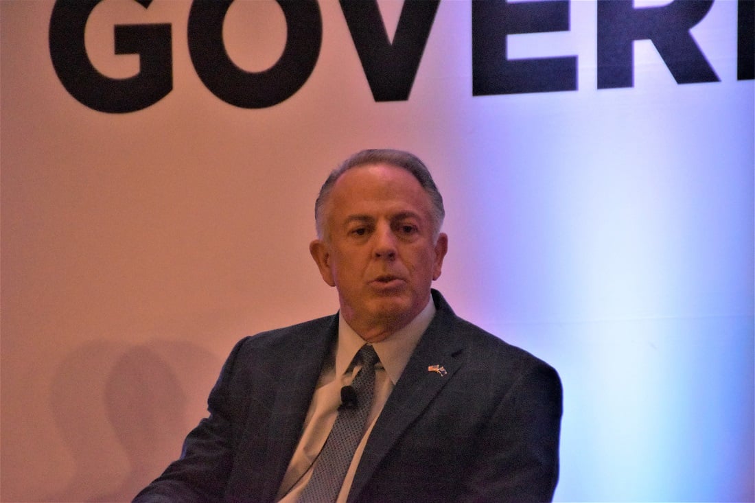 Gov. Lombardo speaking at SHOT Show 2023
