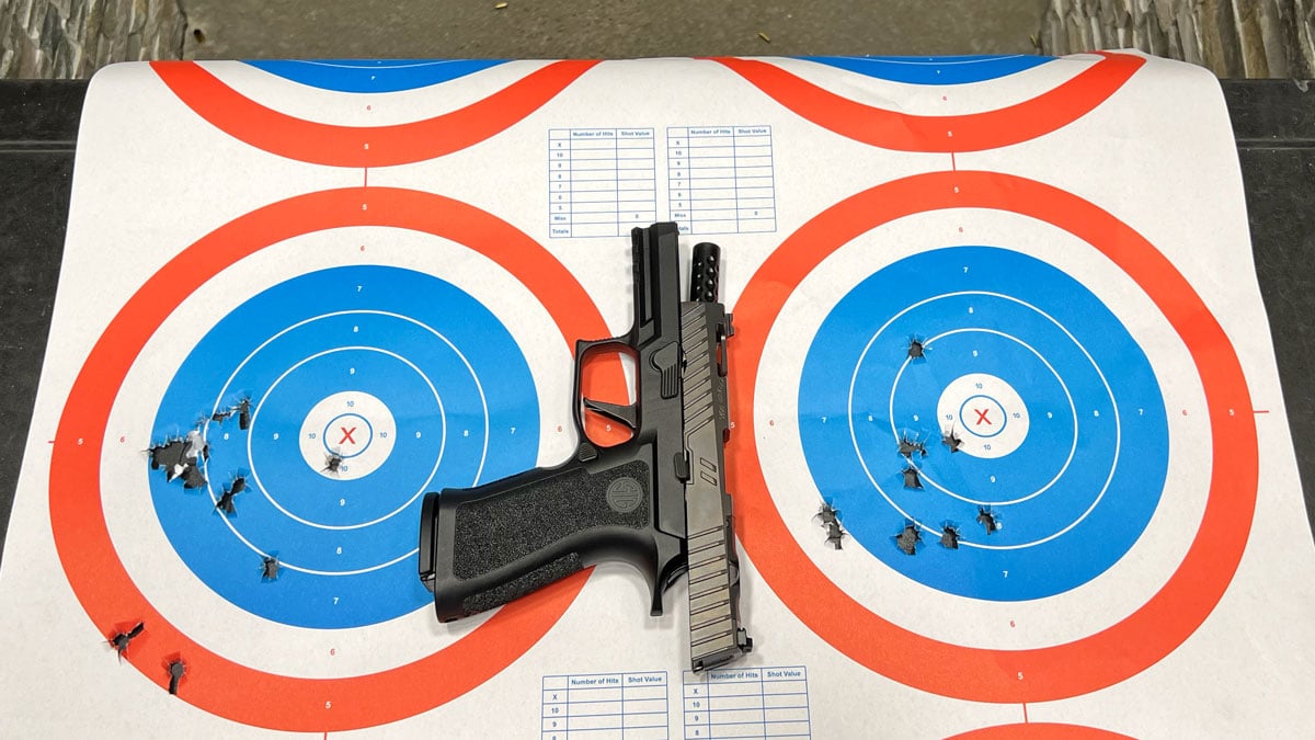 Zev Technologies P320 with targets