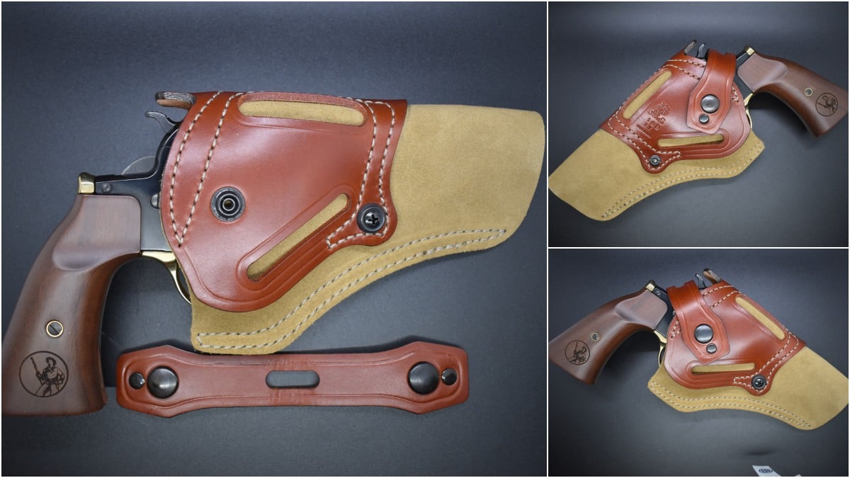 The Henry Big Boy Revolver in .357 magnum with a square Gunfighter grip