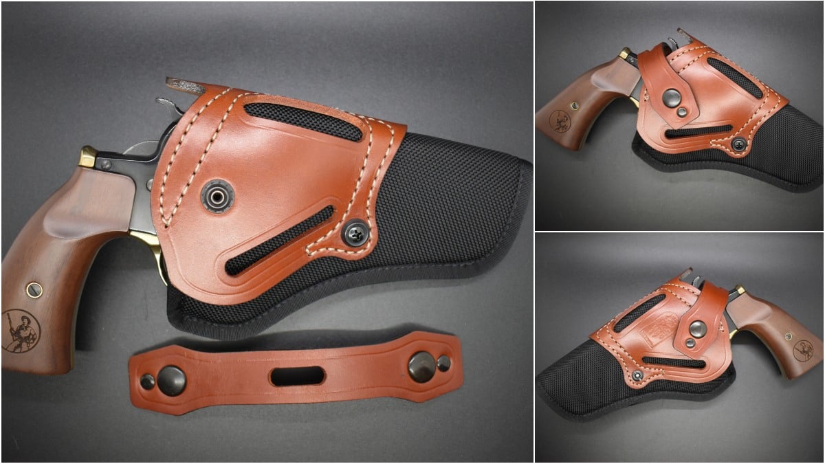 The Henry Big Boy Revolver in .357 magnum with a square Gunfighter grip