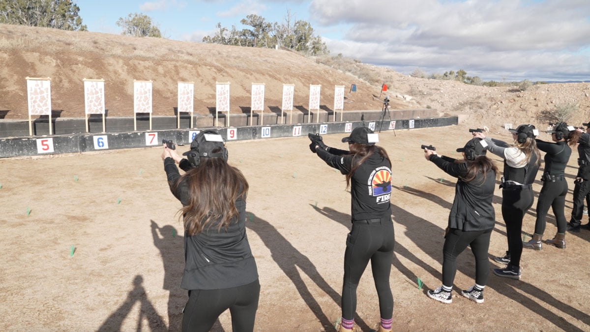Women in range training class