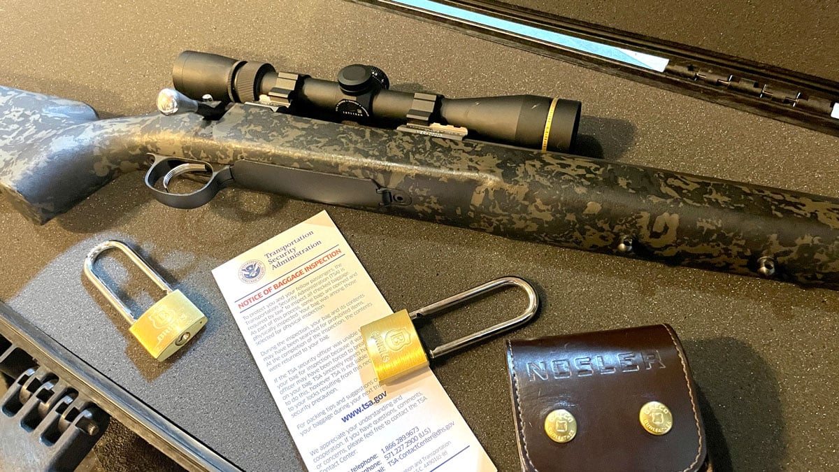 Magnum Research Mountain Eagle rifle with TSA locks