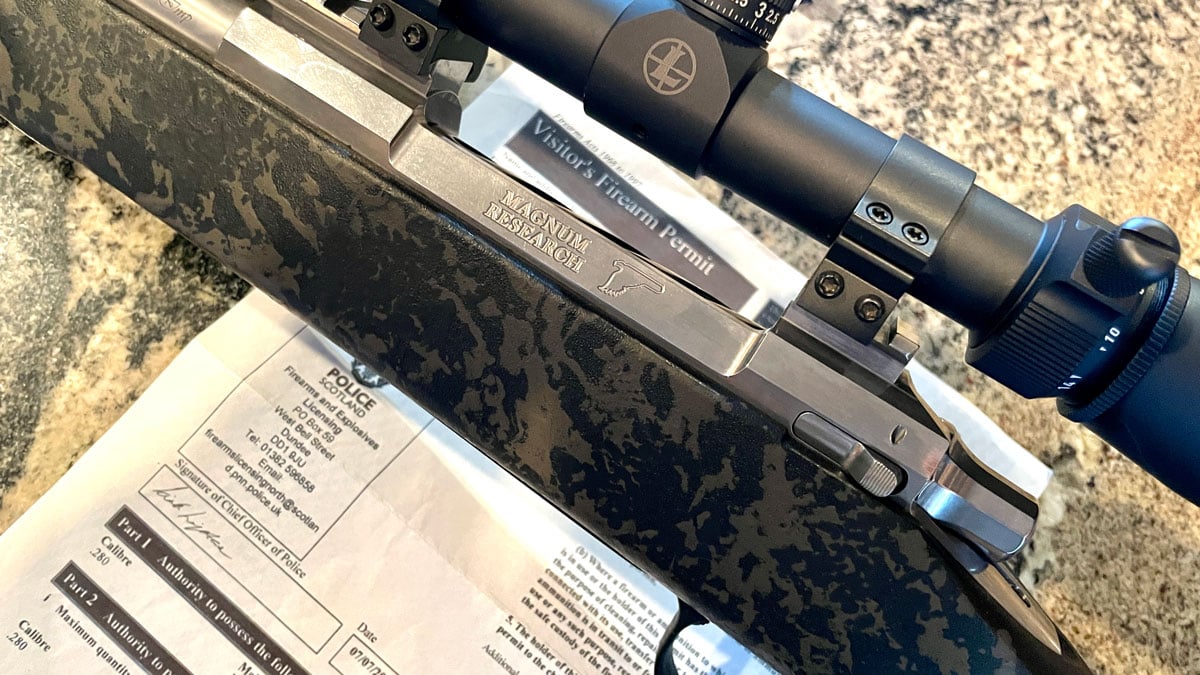 Magnum Research Mountain Eagle with Scotland firearms permit