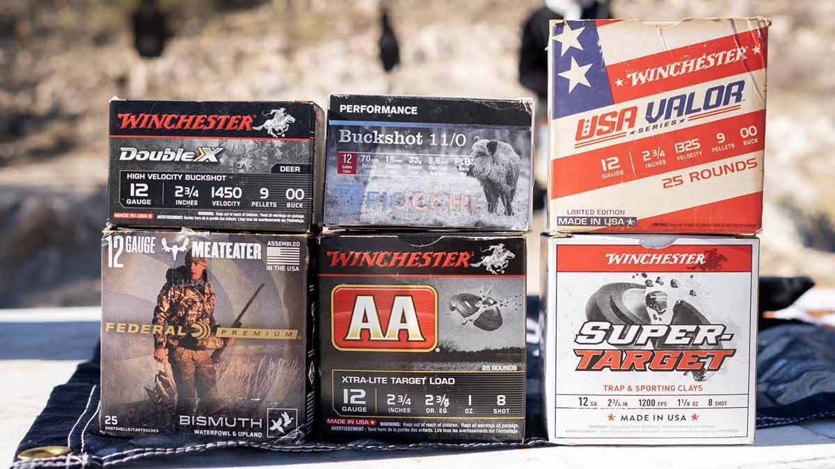 boxes of 12 gauge ammunition