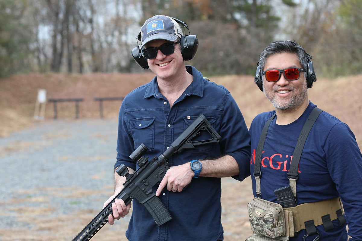 Dave Luu and friend with Caracal CAR814 A2 Patrol