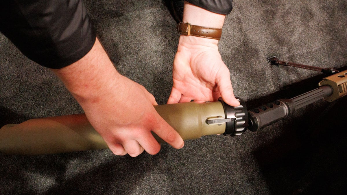 Super Quick Detach .50-caliber suppressor 