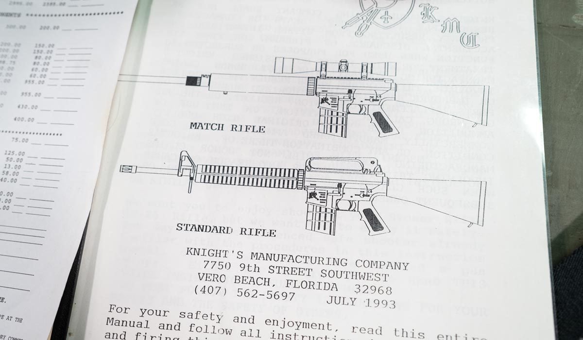Knights Armament SR-25 rifle owner's manual