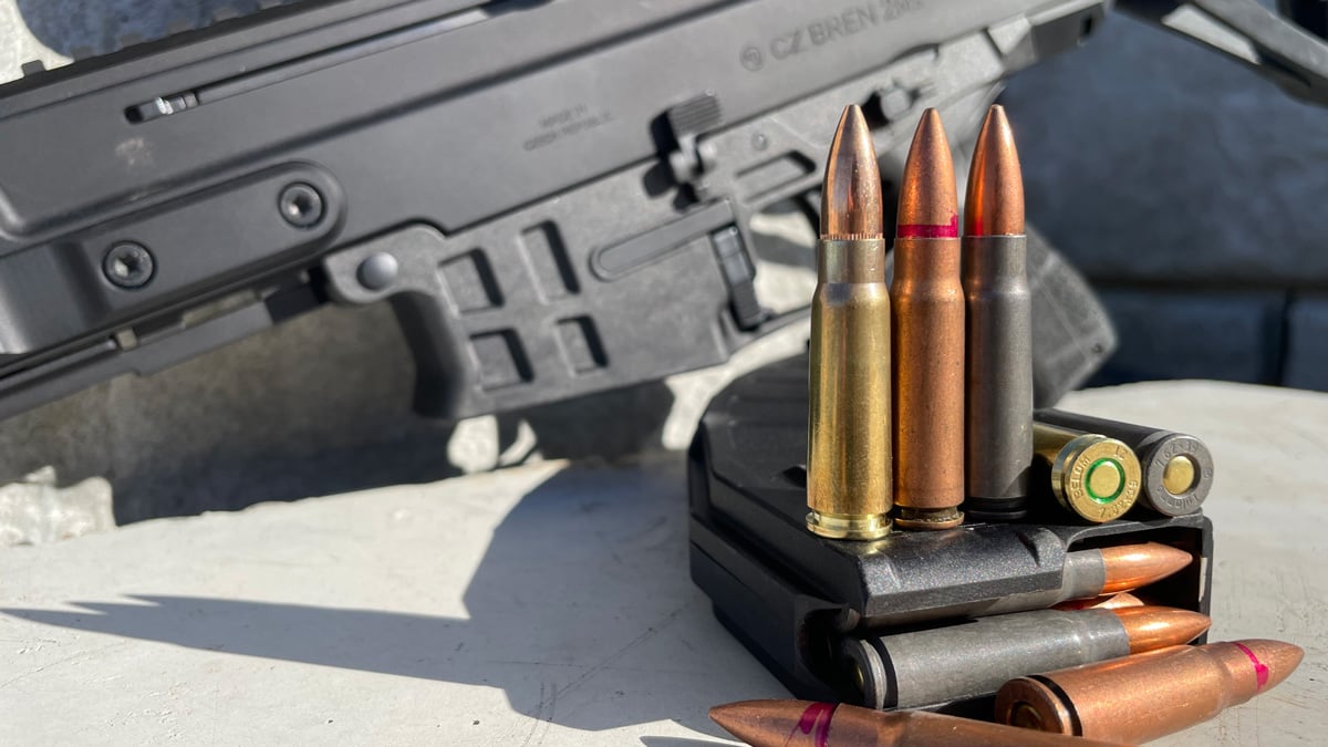 CZ Bren 2Ms with 7.62x39mm ammo