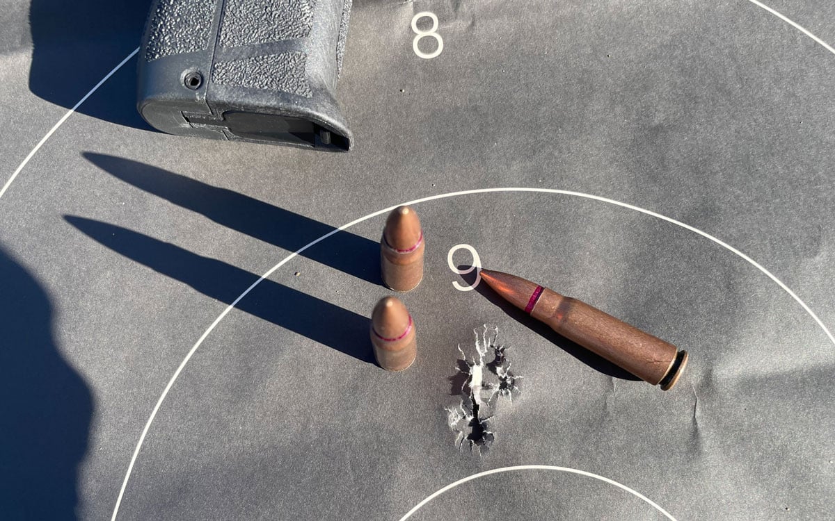 group on target at 25 yards