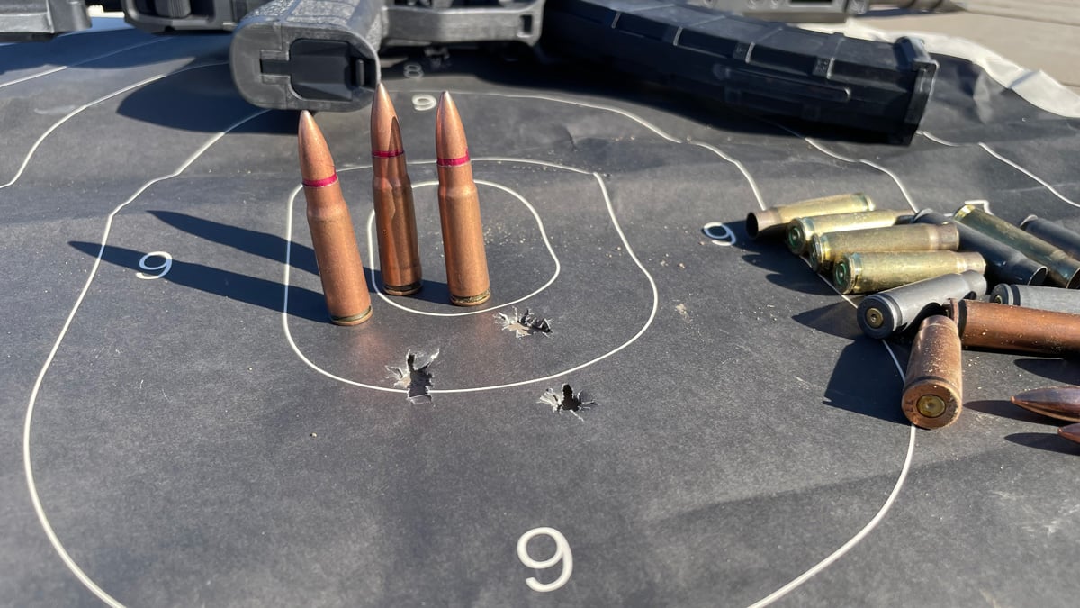 target at 50 yards