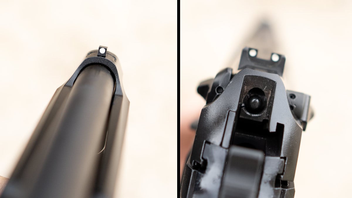 Beretta 92 A1 sights