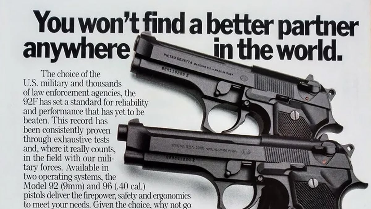 Vintage Beretta 92 Advertisement