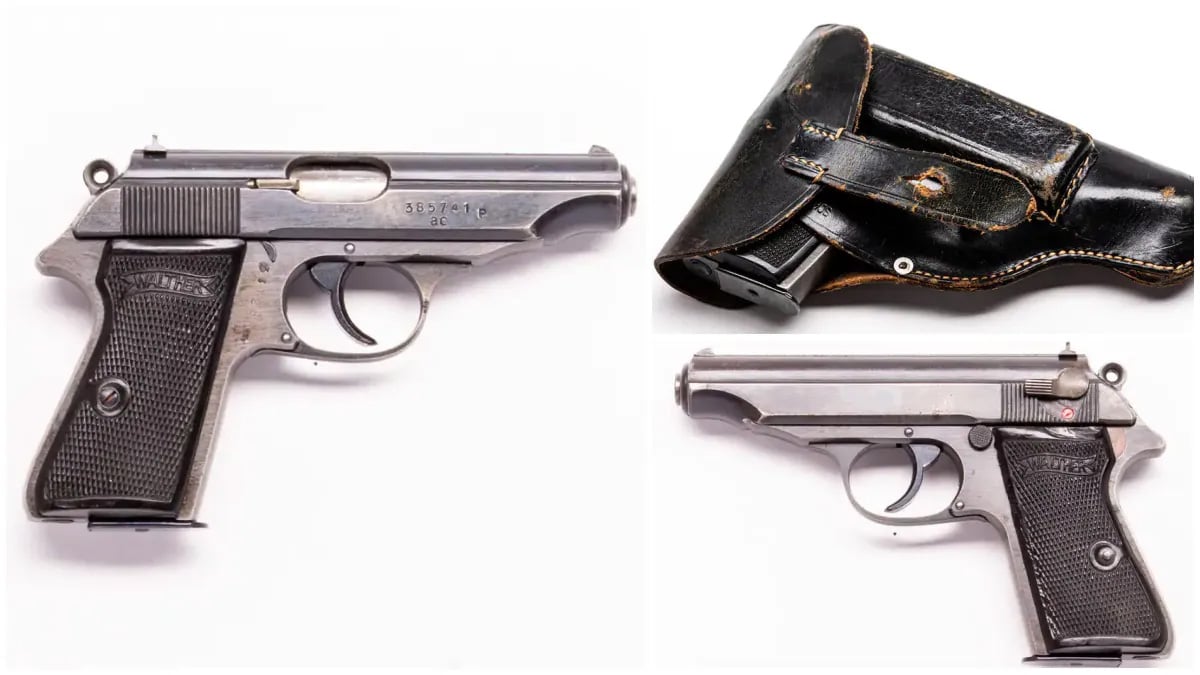Walther PP pistol with holster