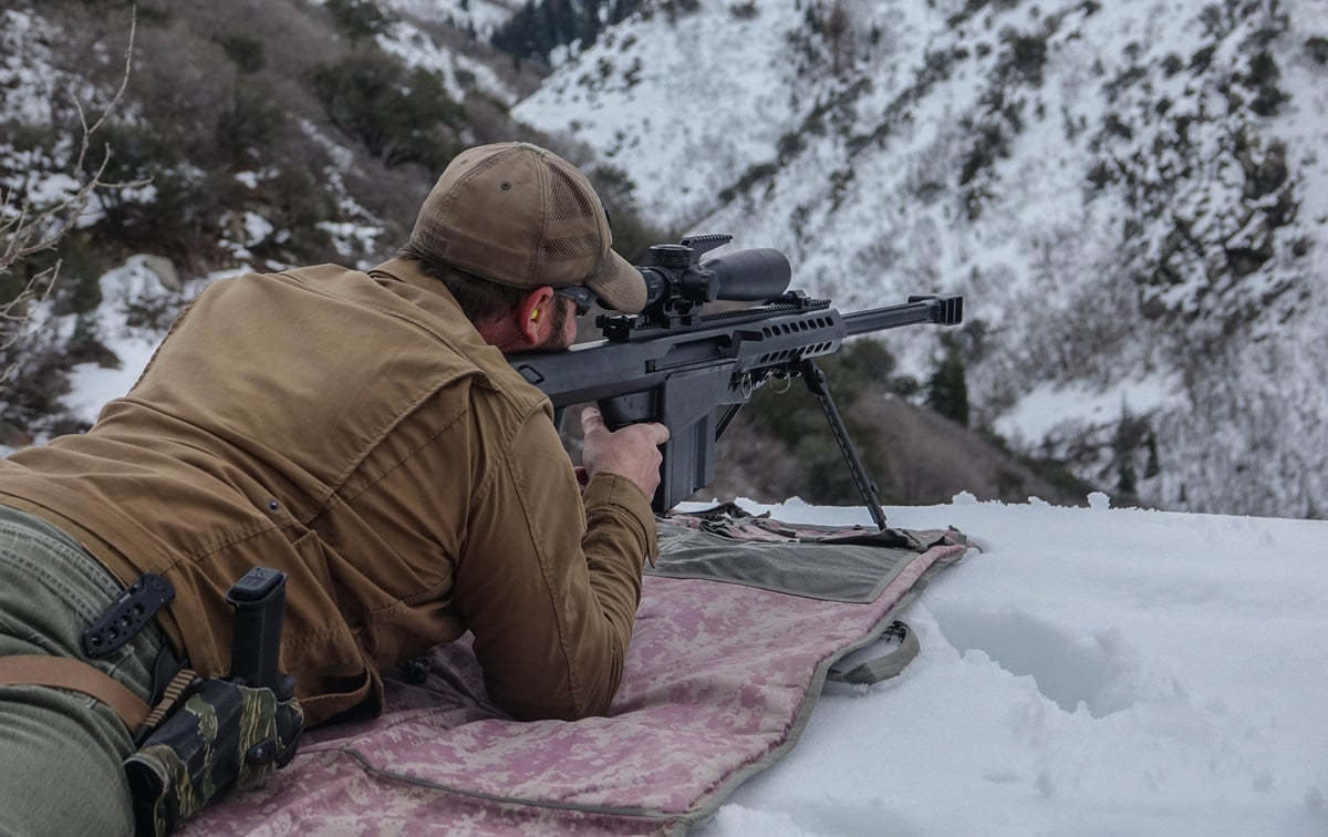 shooting the Barrett M82A1 rifle