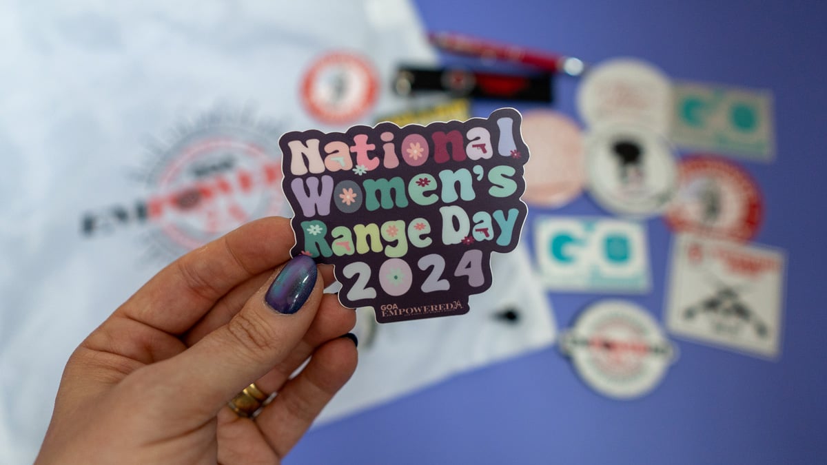 national women's range day sticker