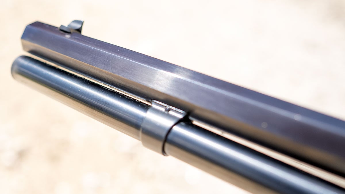 barrel on Cimarron 1873 Winchester by Uberti