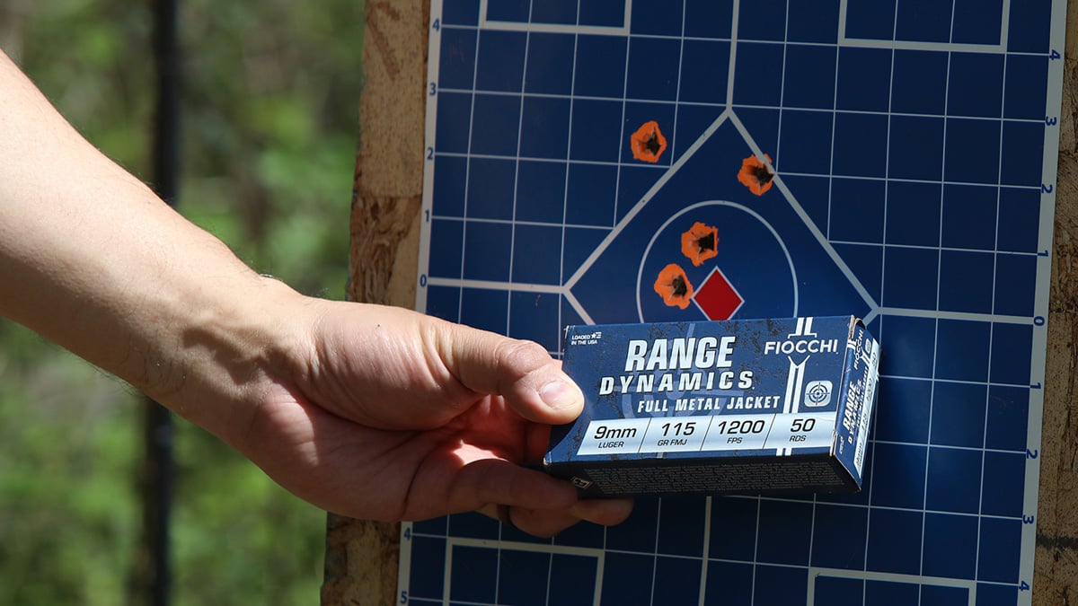 9mm ammo with target