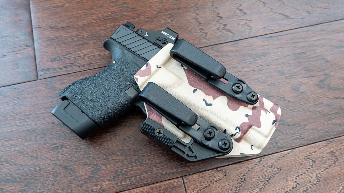 handgun in Kydex holster