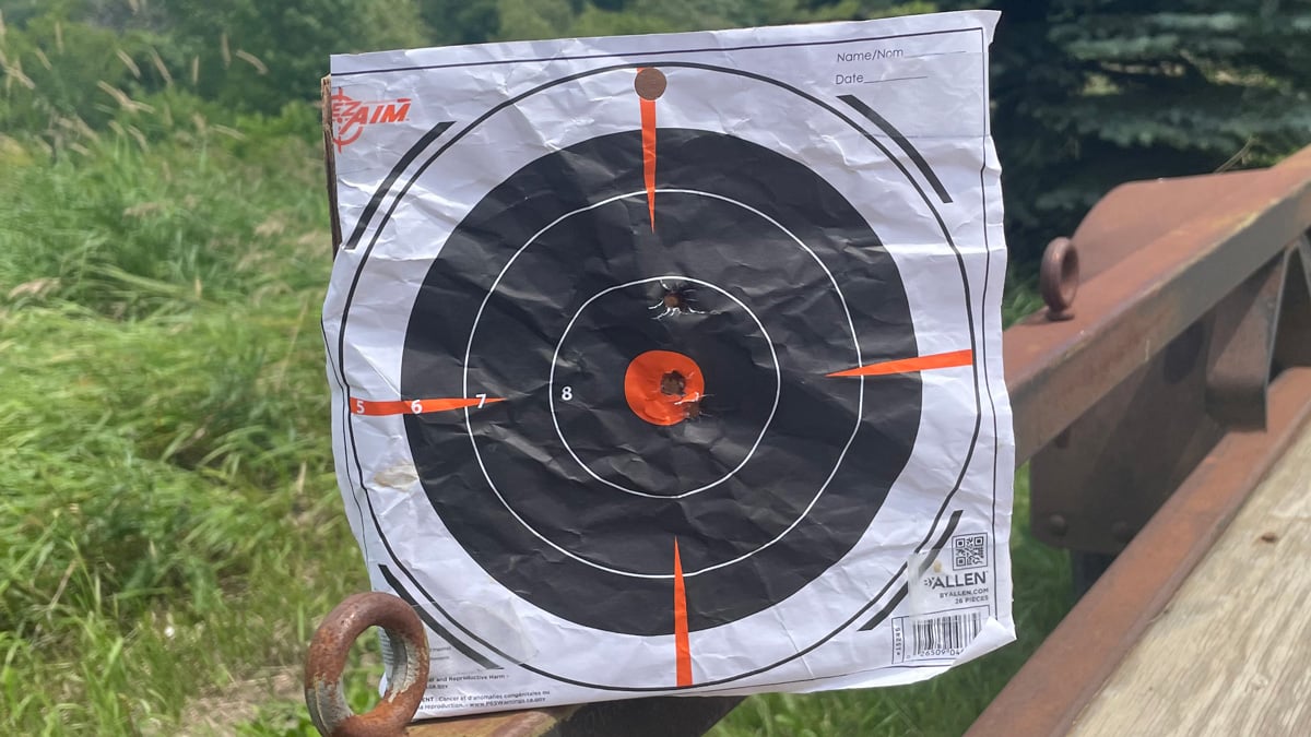 9mm group on target