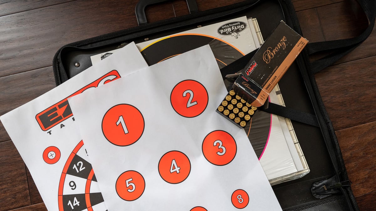 drill targets with ammo