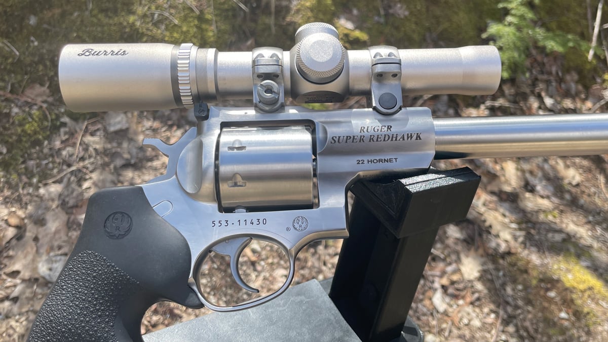 Ruger Super Redhawk in .22 Hornet with Burris scope
