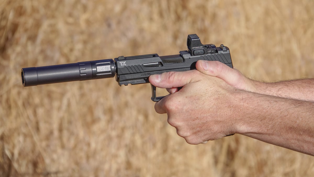 Taurus TX22 with suppressor