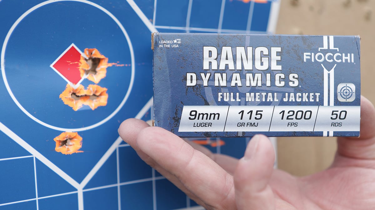 target with 9mm ammo
