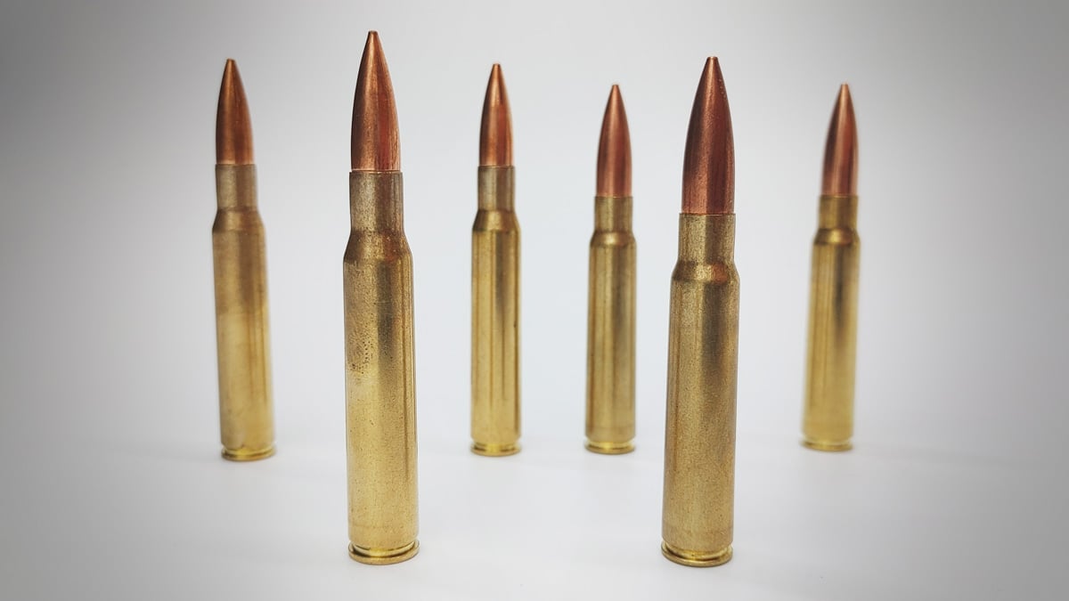 8mm Mauser ammo and .30-06 ammo