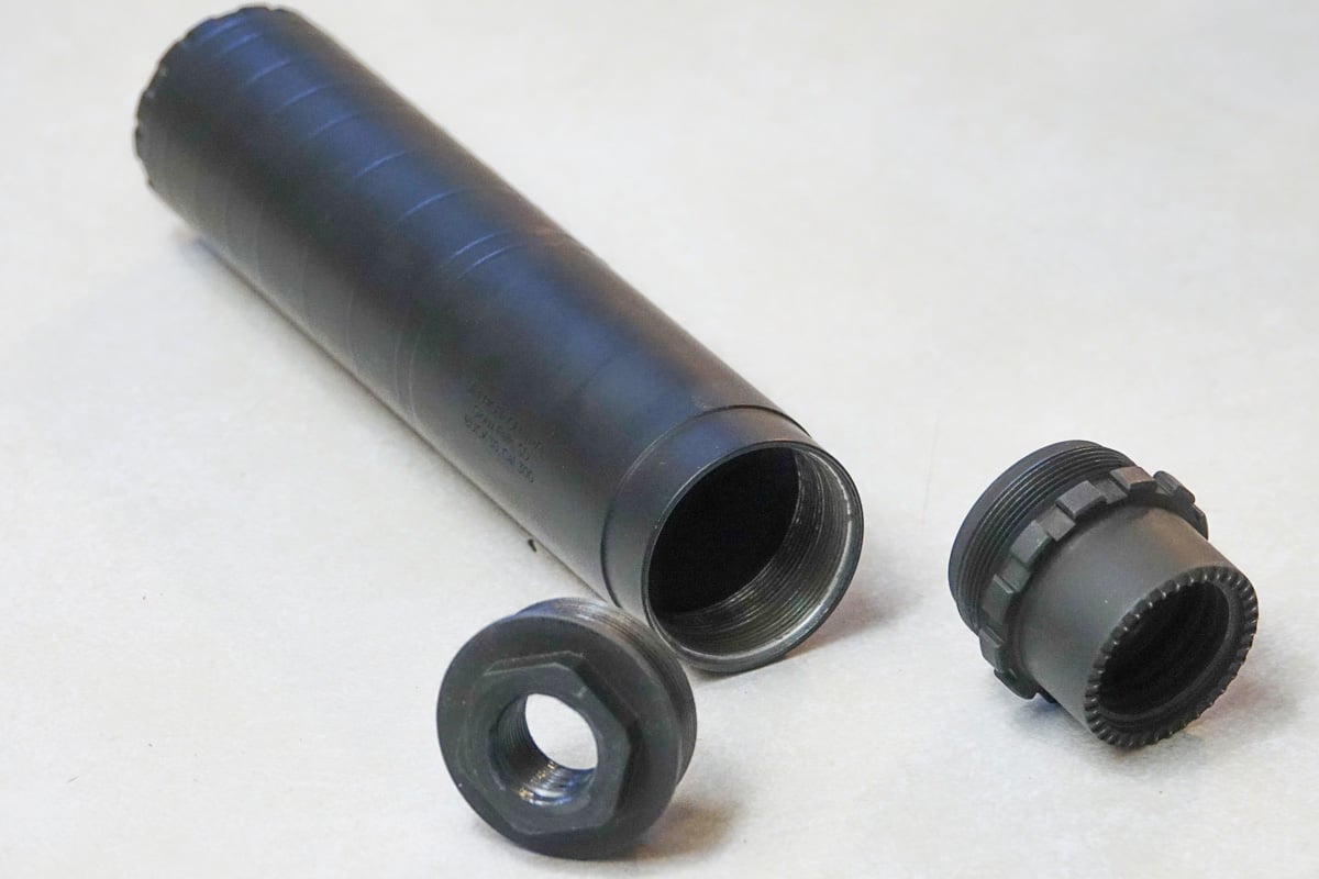 thread caps with Buck 30 suppressor